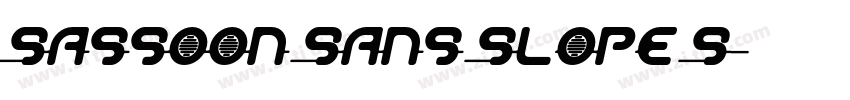Sassoon Sans Slope S字体转换